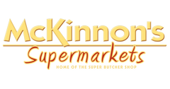 Logo of McKinnon's Supermarkets with a transparent background