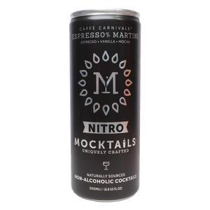 Nitro Mocktails Espress0% Martini can on a transparent background